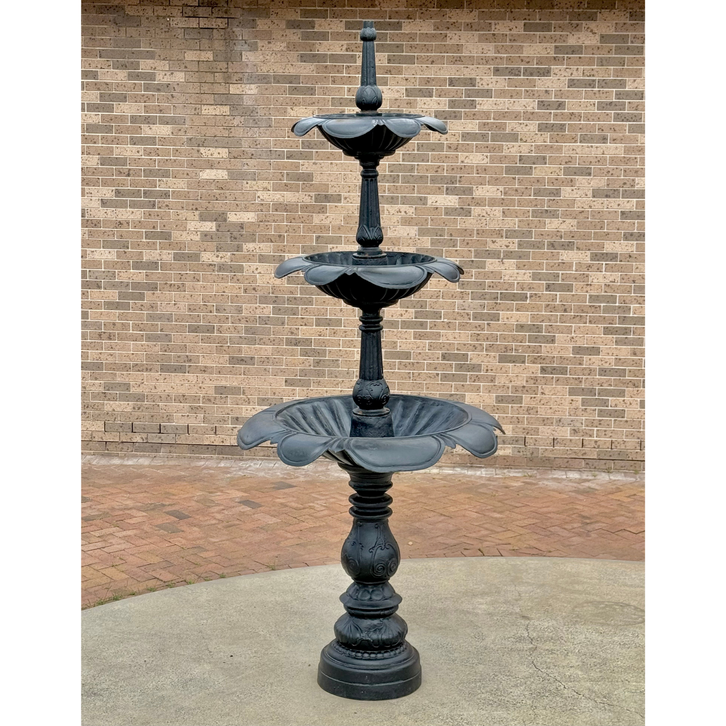 The Valencia 3-Tier Cast Iron Fountain