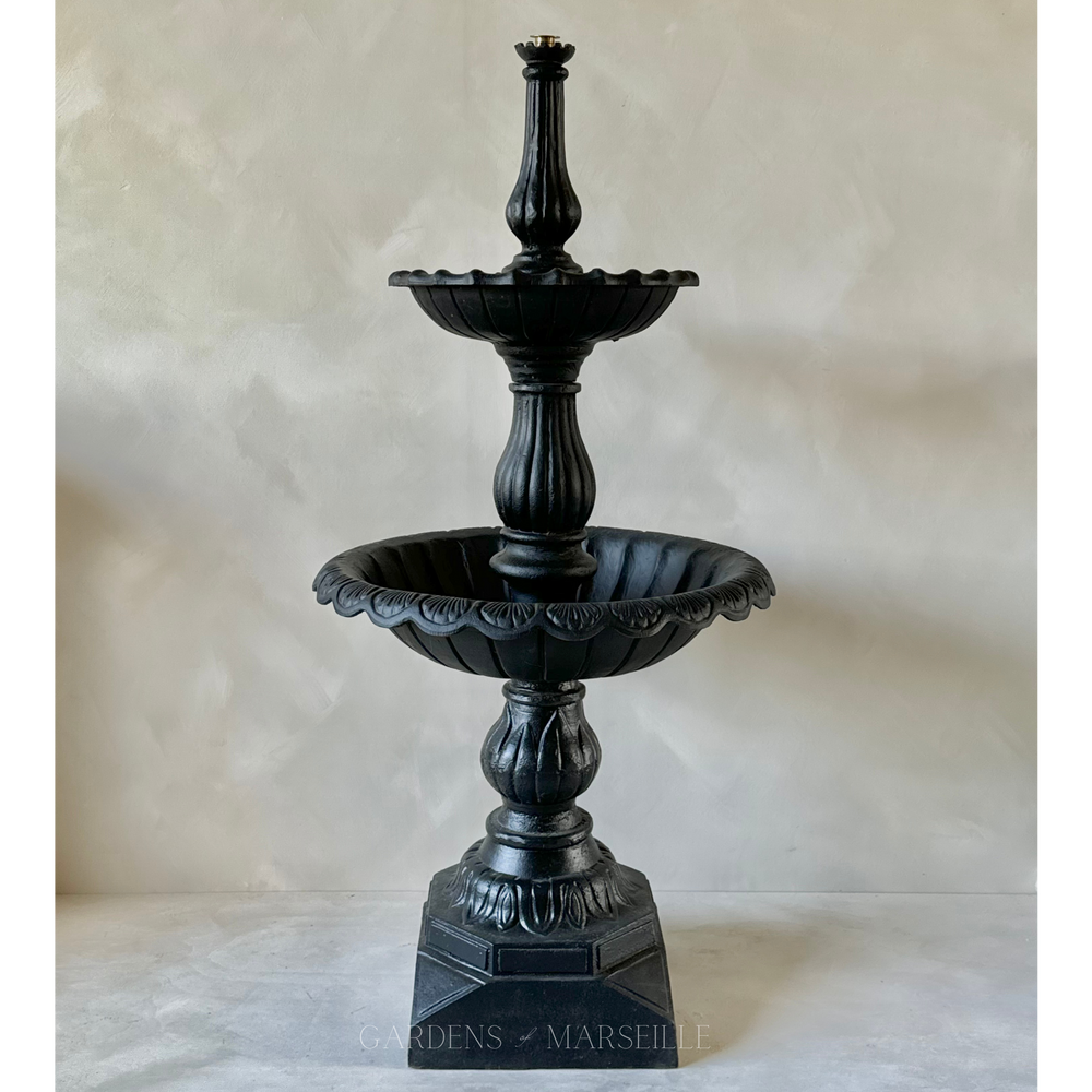 The Mirabella 2-Tier Cast Iron Fountain